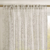William Morris At Home Sunflower Natural Voile Slot Top Sheer Panel Curtains